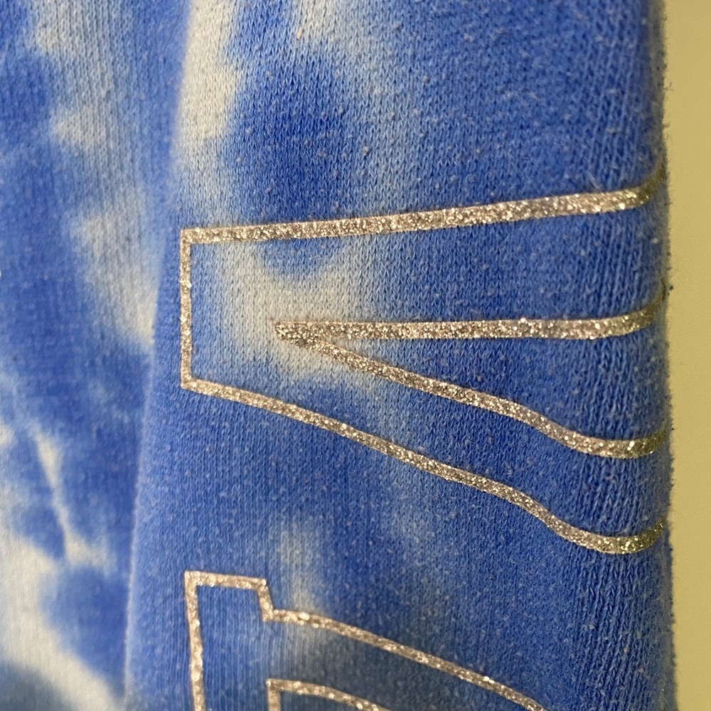 Victoria's Secret Tie-Dye Sweat Pants Joggers Blue Purple M - Picture 5 of 7